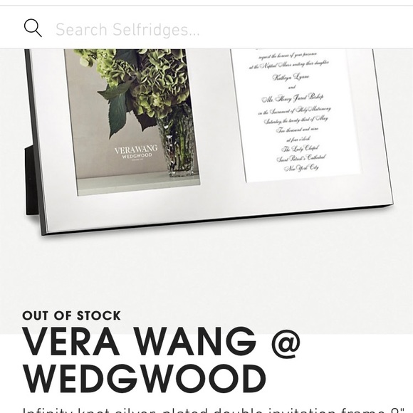 Vera Wang x Wedgewood silver-plated double 9" x 13" - Picture 7 of 8